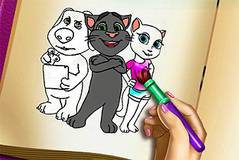 Раскраски с Томом - Tom and Angela Coloring Book